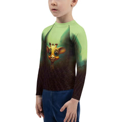 Variety of colors available for CB3-22 Kids Rash Guard on display