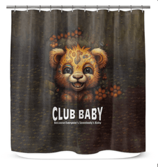 CB3-24 shower curtain displayed in a modern bathroom setting, enhancing decor.