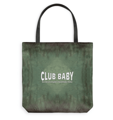 Woman carrying CB3-25 Basketweave Tote Bag in urban setting