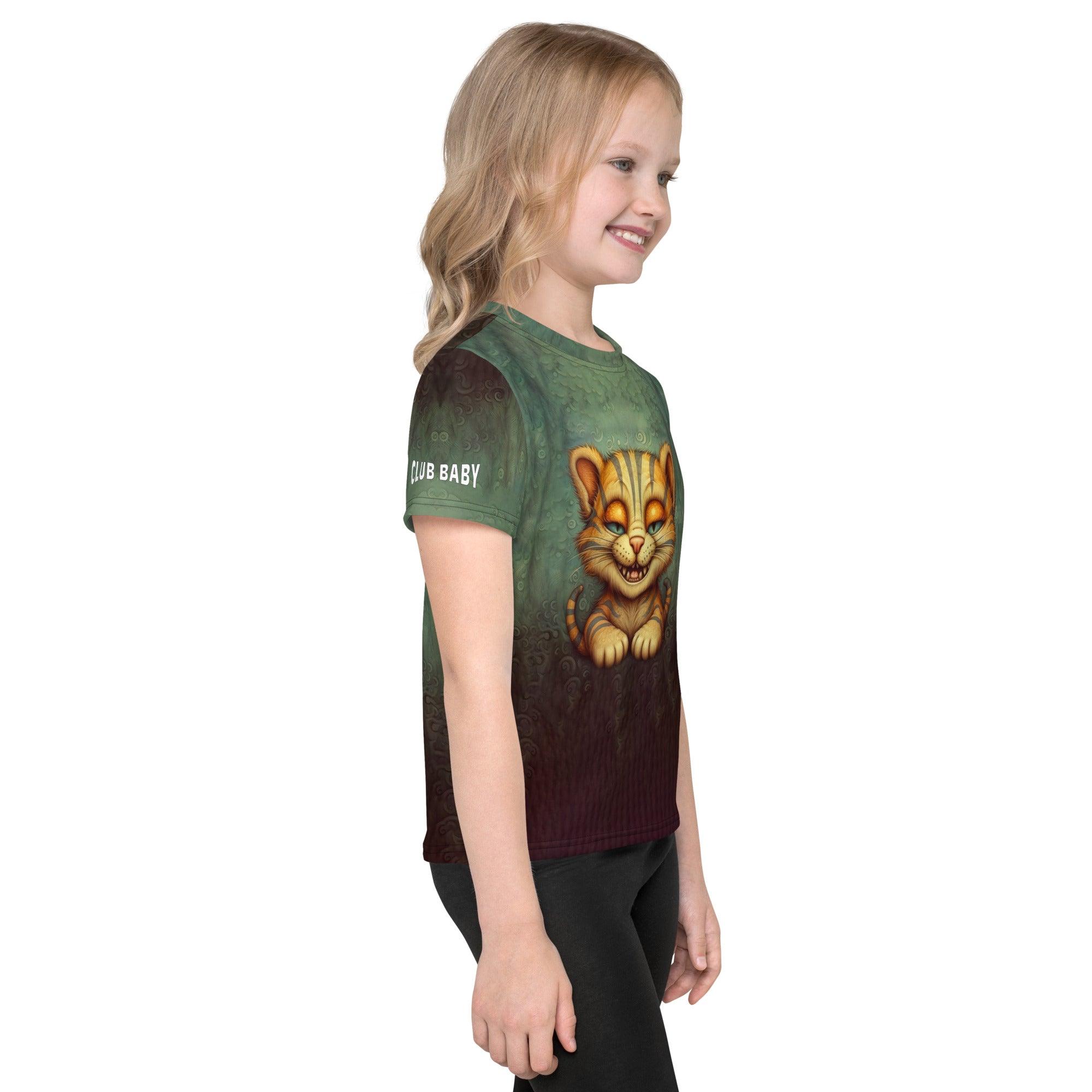 CB3-25 Kids Crew Neck T-Shirt - Close-up Fabric Detail.