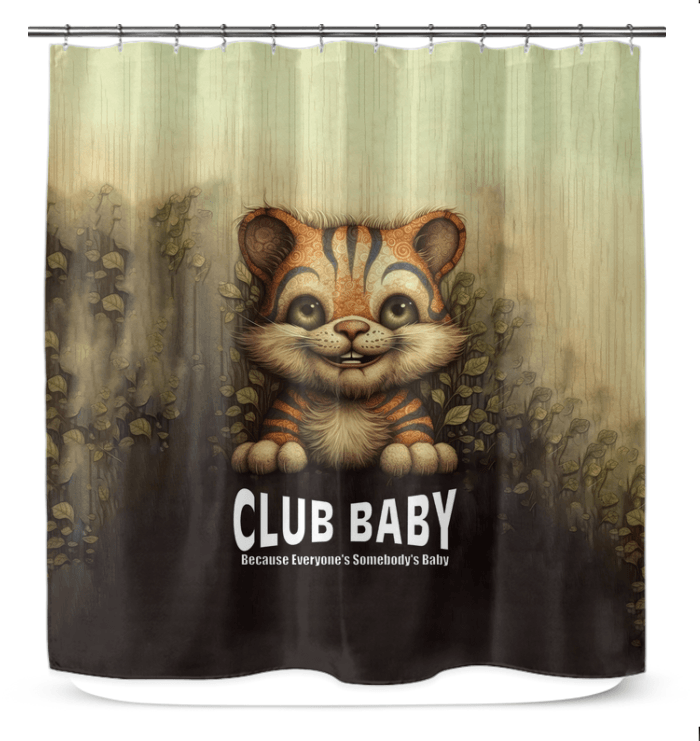 Close-up view of CB3-27 Shower Curtain fabric texture