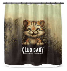 Close-up view of CB3-27 Shower Curtain fabric texture