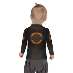 CB3-31 children's rash guard on hanger against white background