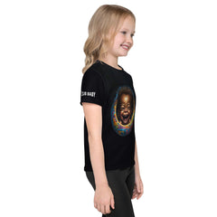 Group of children wearing CB3-32 crew neck t-shirts