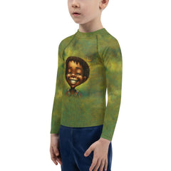 CB3-35 Kids Rash Guard - Close-up of Fabric Texture