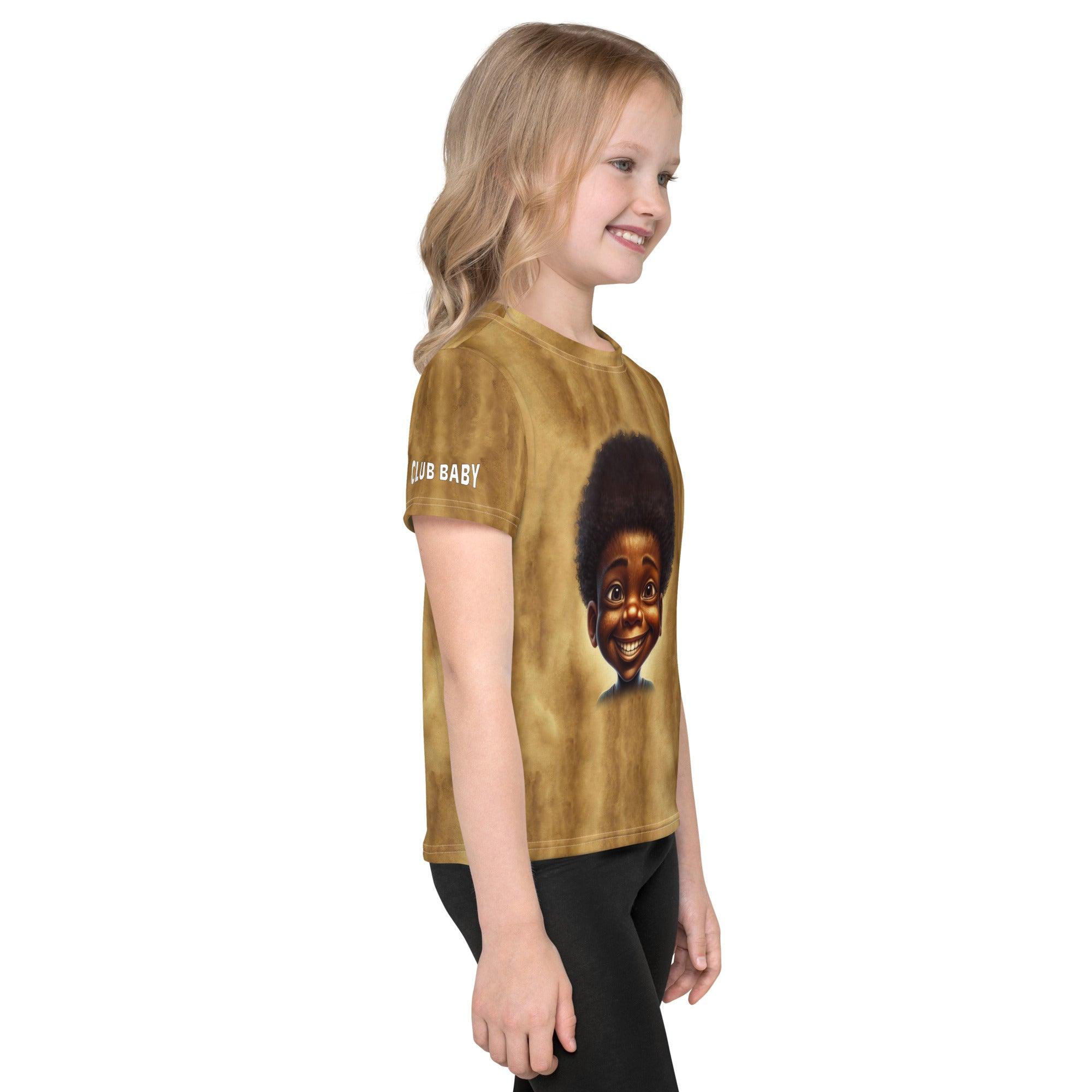 Variety of CB3-36 kids crew neck t-shirts displayed