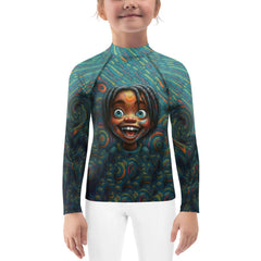 CB3-39 Kids Rash Guard Front View - Child-Safe Swimwear