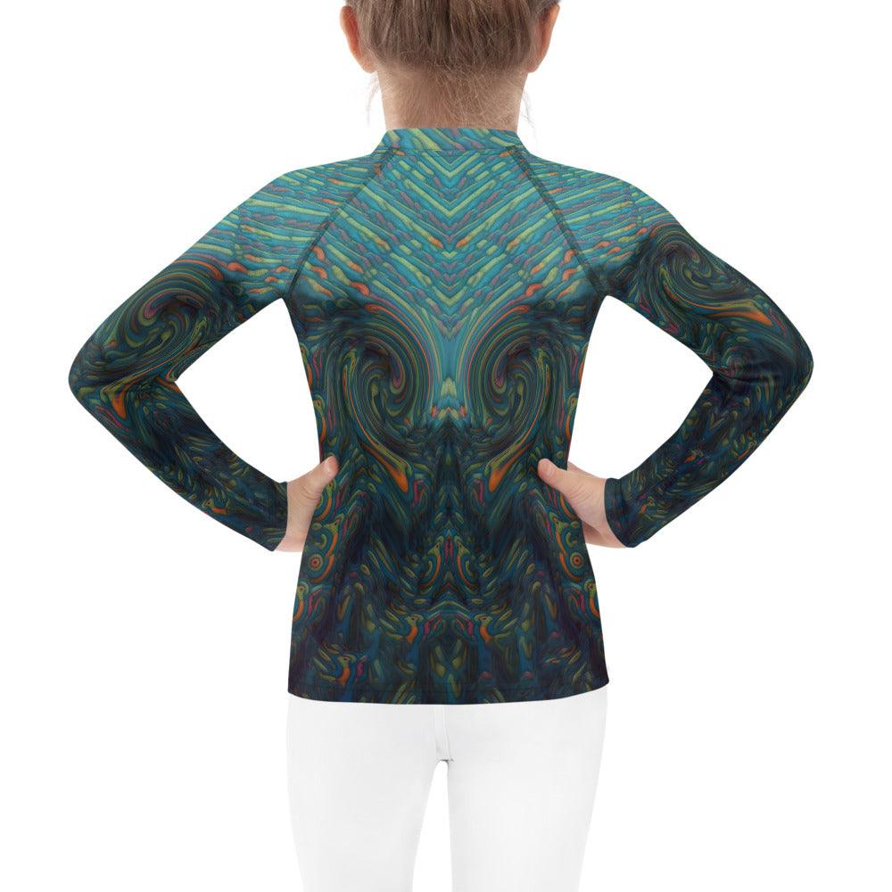 Durable CB3-39 Rash Guard for Kids - Back View