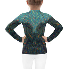 Durable CB3-39 Rash Guard for Kids - Back View