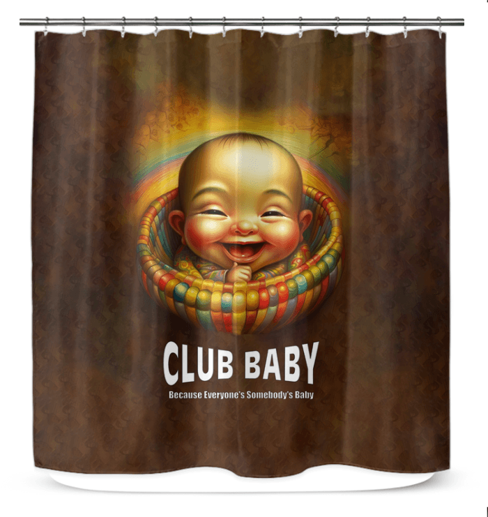 CB3-44 elegant waterproof shower curtain in a beautifully designed bathroom.