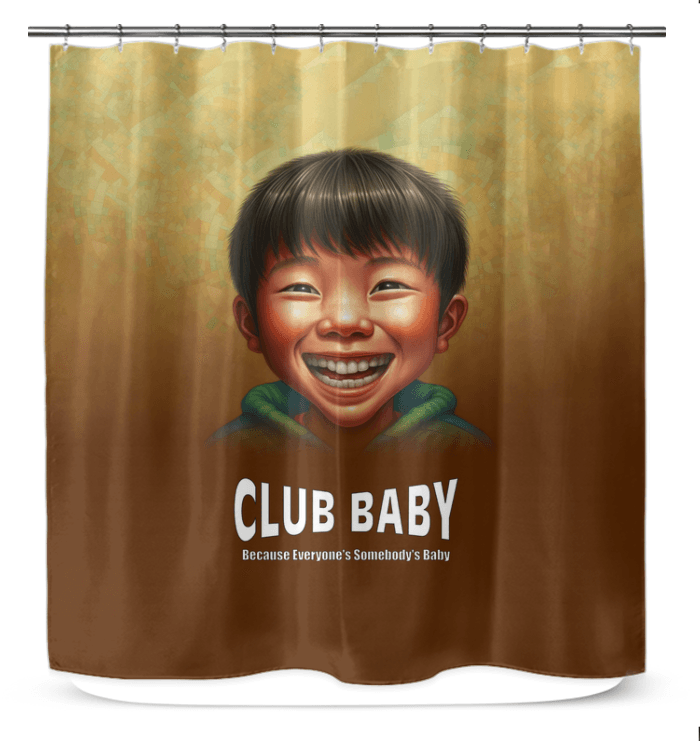CB3-47 waterproof shower curtain in elegant design for modern bathrooms.