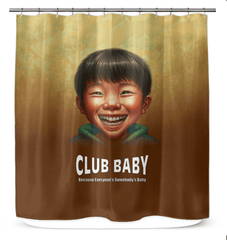CB3-47 waterproof shower curtain in elegant design for modern bathrooms.