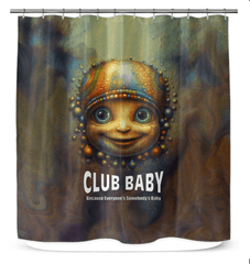 Elegant CB3-53 shower curtain with a waterproof design, enhancing bathroom aesthetics.
