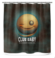 CB3-54 waterproof shower curtain in elegant design enhancing bathroom decor.