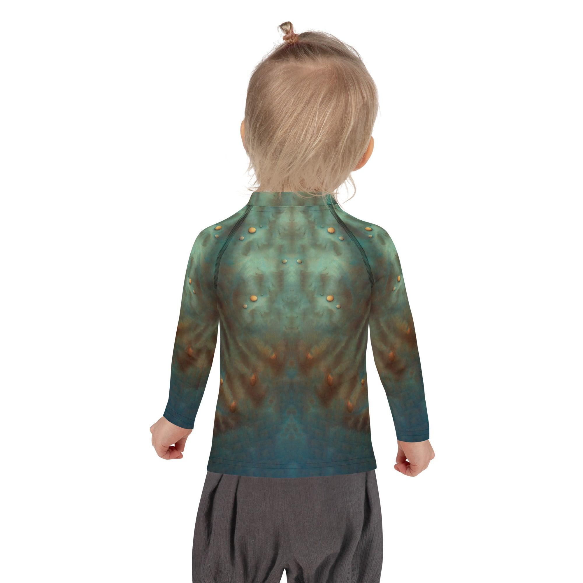 Child wearing CB3-55 Rash Guard during outdoor activity