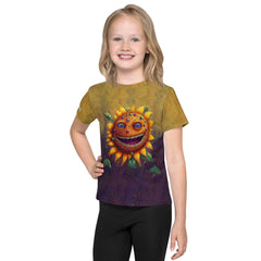 CB3-56 kids t-shirt in various sizes displayed on a shelf