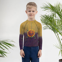 Close-up of CB3-56 Kids Rash Guard UV protection fabric