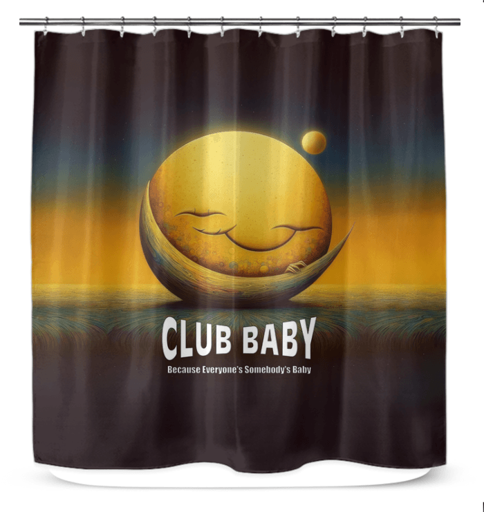 Durable and stylish CB3-61 shower curtain featured in a beautifully decorated bathroom.