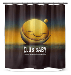 Durable and stylish CB3-61 shower curtain featured in a beautifully decorated bathroom.