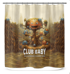 Elegant CB3-62 shower curtain enhancing bathroom aesthetics.