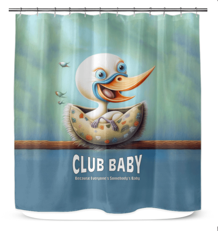 Elegant CB3-64 shower curtain enhancing bathroom aesthetics.