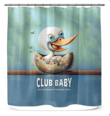 Elegant CB3-64 shower curtain enhancing bathroom aesthetics.