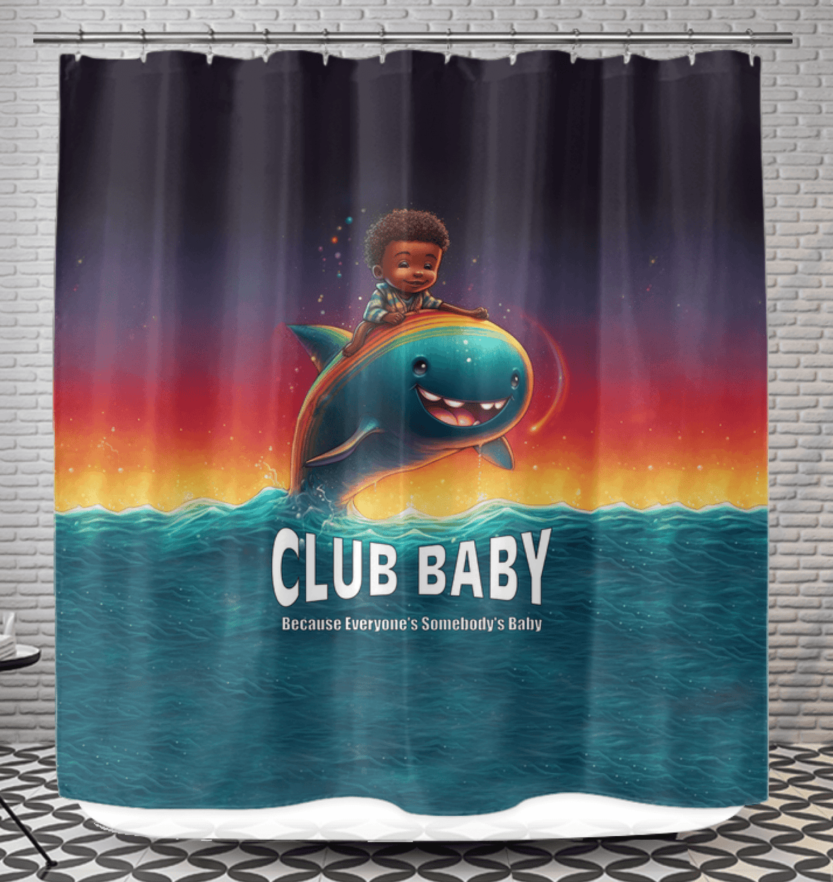 CB3-68 Shower Curtain in White