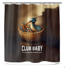 Elegant pattern detail of CB3-68 shower curtain enhancing bathroom decor