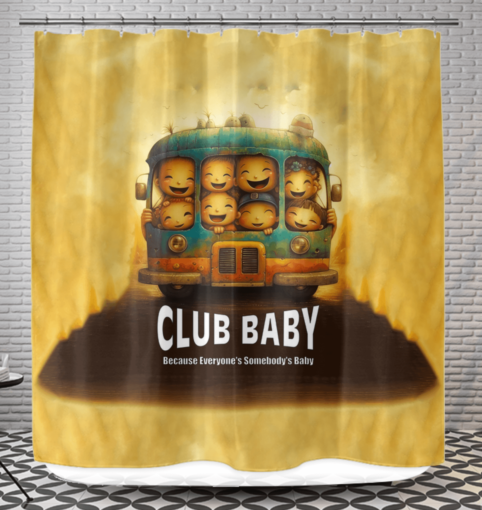 CB5-05 Shower Curtain in Bathroom