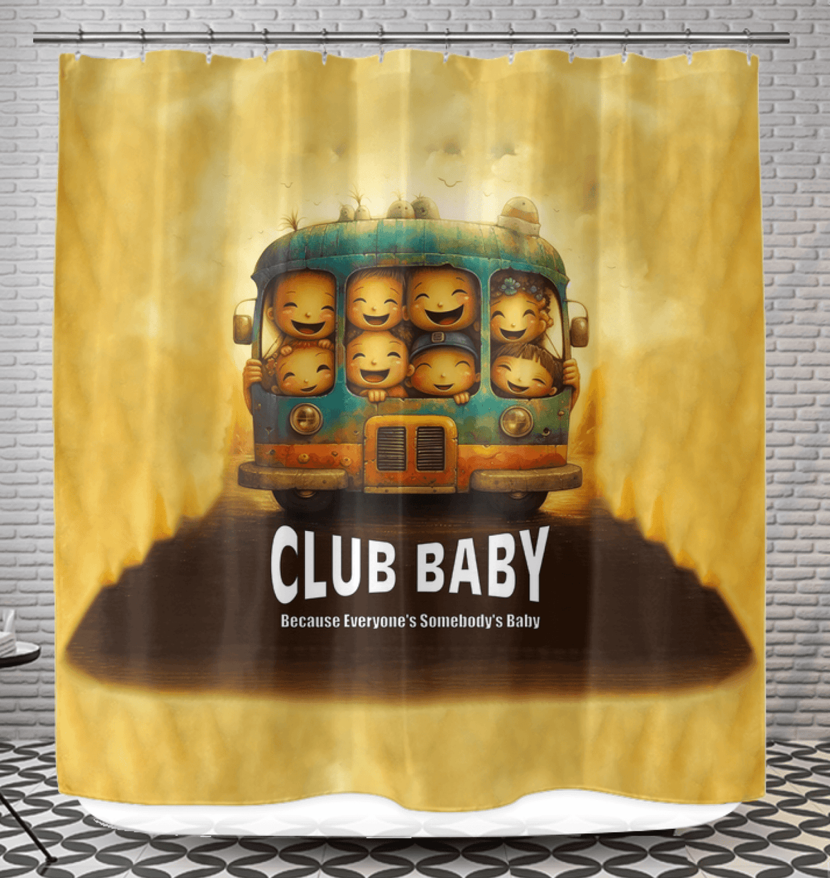 CB5-05 Shower Curtain in Bathroom