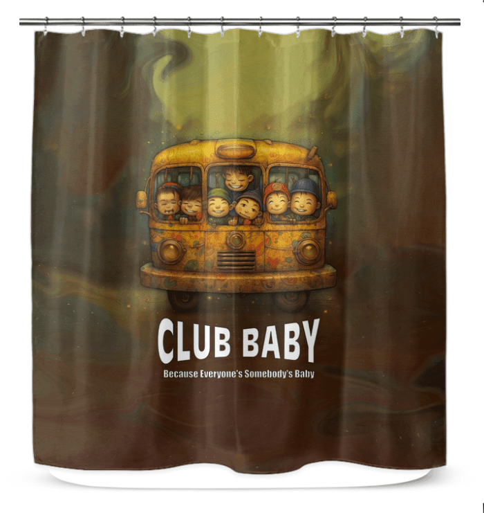 CB5-07 Shower Curtain - Waterproof Fabric Design
