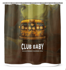 CB5-07 Shower Curtain - Waterproof Fabric Design