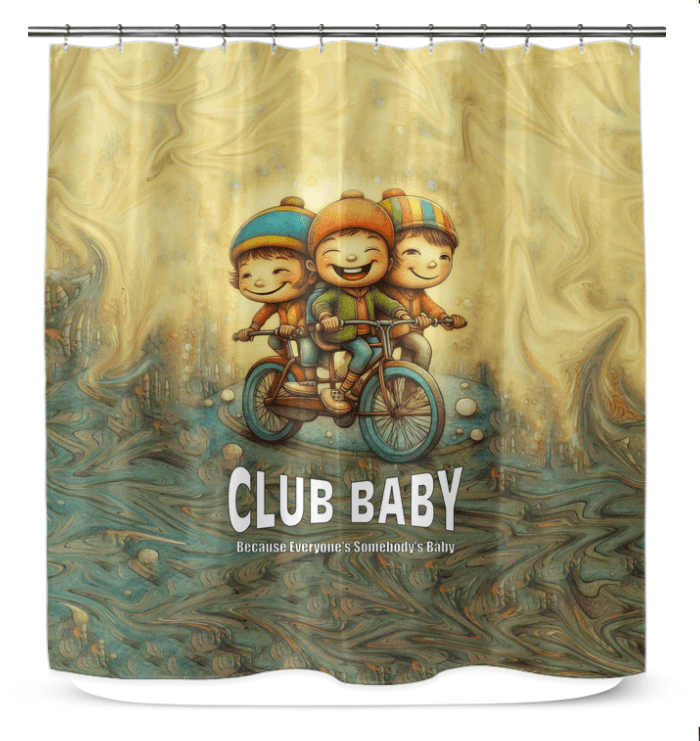 Modern CB5-09 Shower Curtain - Bathroom Decor