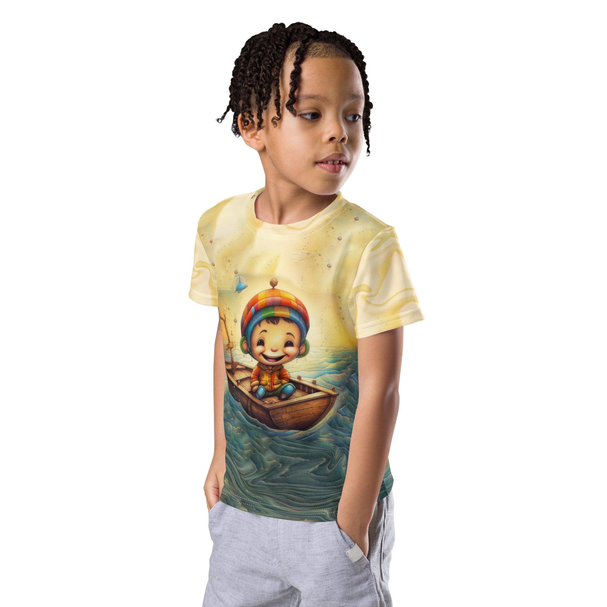 CB5-16 Kids Crew Neck T-Shirt - Blue Color Option