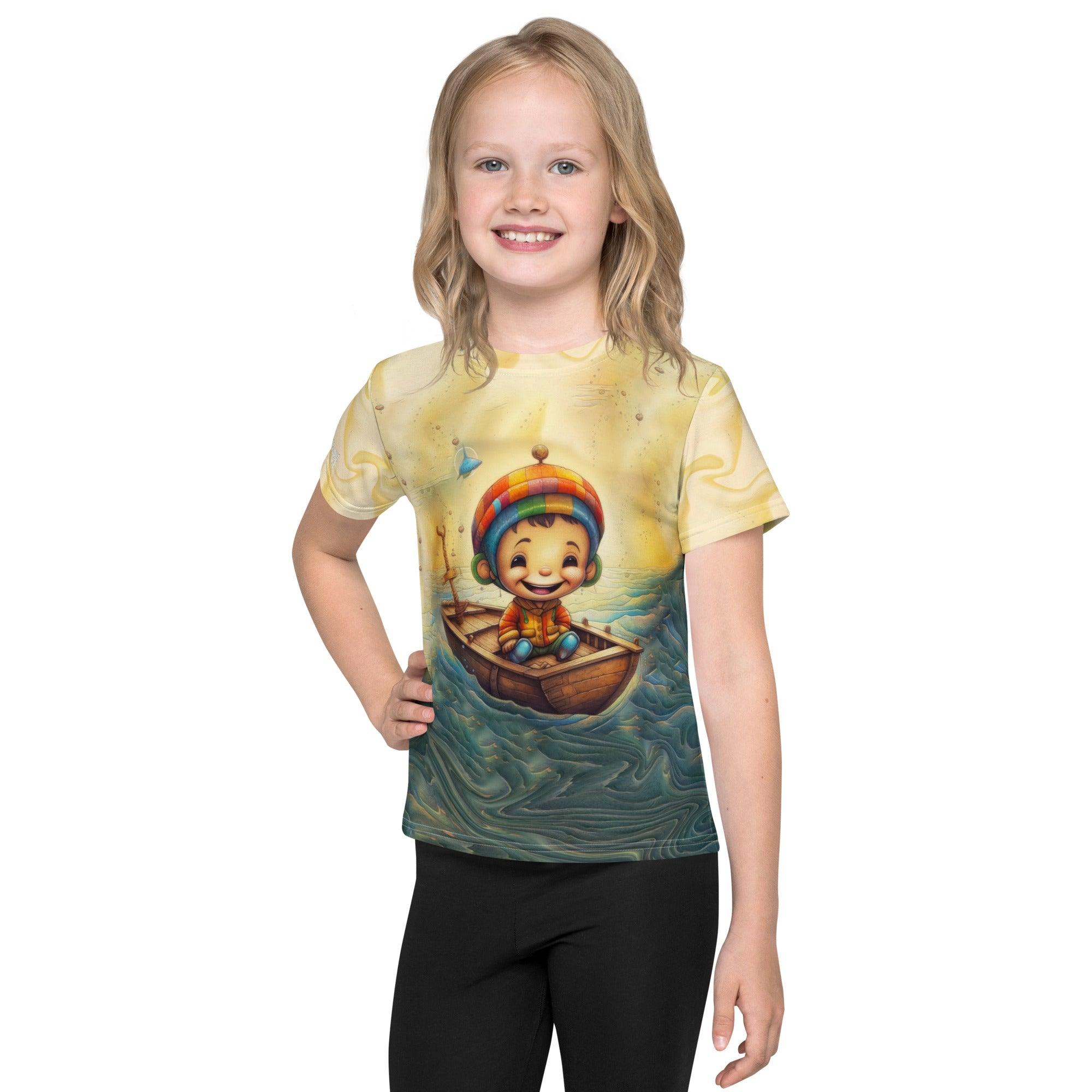 CB5-16 Kids Crew Neck T-Shirt - Yellow Color Option