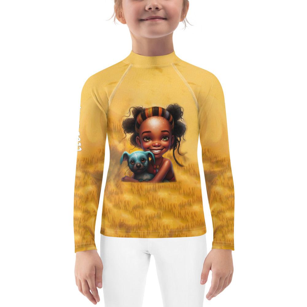 CB5-24 Rash Guard in Blue for Kids