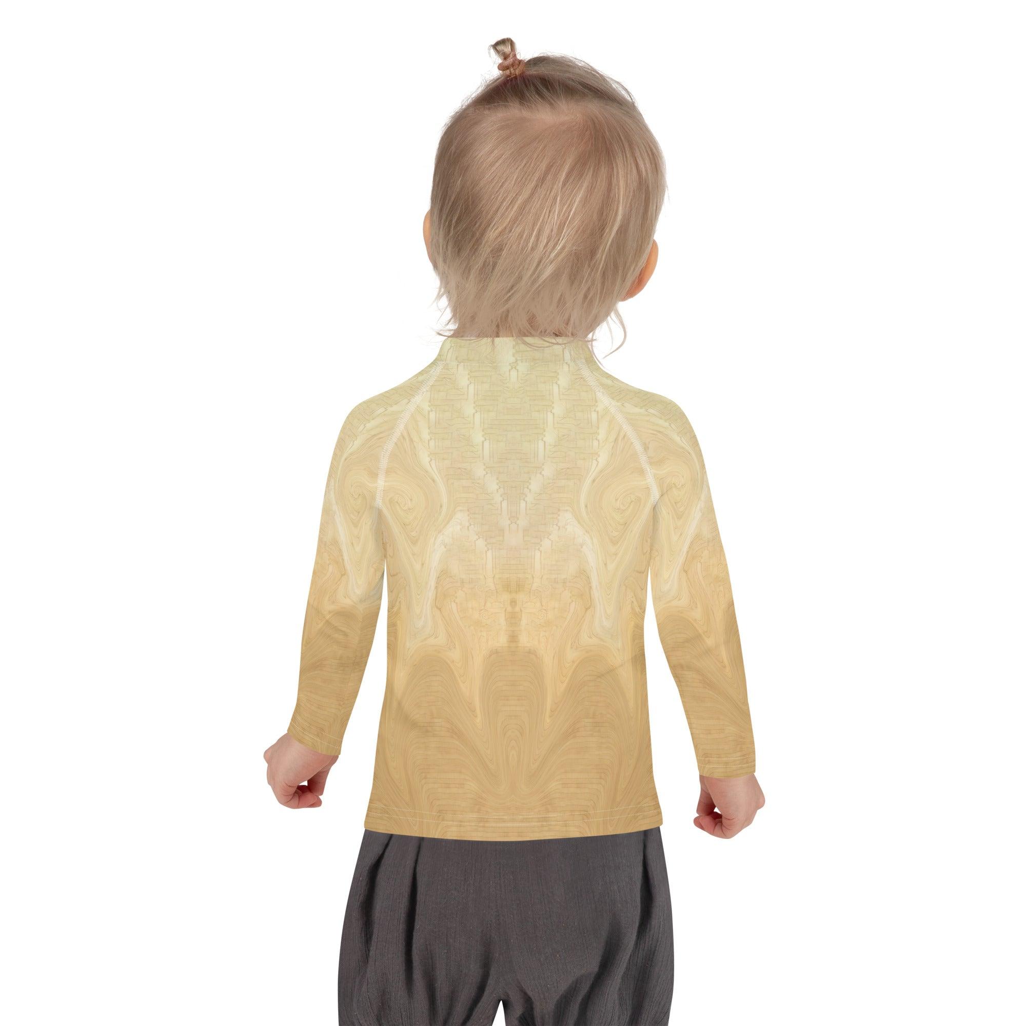 Child wearing CB5-28 Rash Guard at Beach