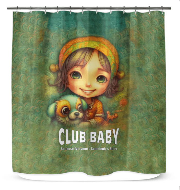 CB5-36 Shower Curtain with Geometric Pattern