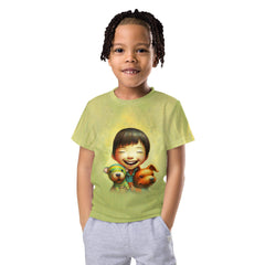 CB6-32 Kids Crew Neck T-Shirt - Side View