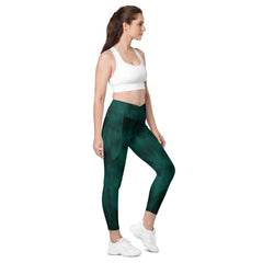Celestial Glimmers Crossover Leggings - Front View