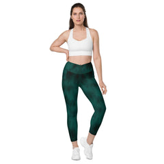 Celestial Glimmers Crossover Leggings - Blue Color Option