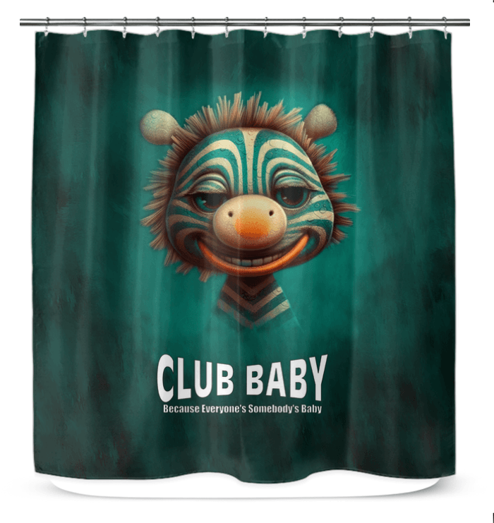 Elegant Celestial Glimmers Shower Curtain with cosmic patterns for modern bathrooms.