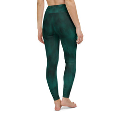 Stretchable Celestial Glimmers Yoga Leggings fabric detail.