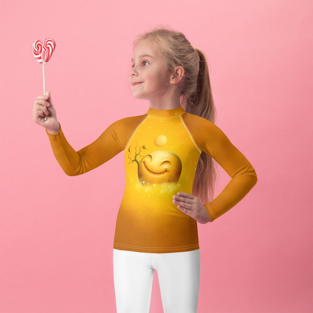 Young swimmer in Celestial Luna Dreams protective swimwear.