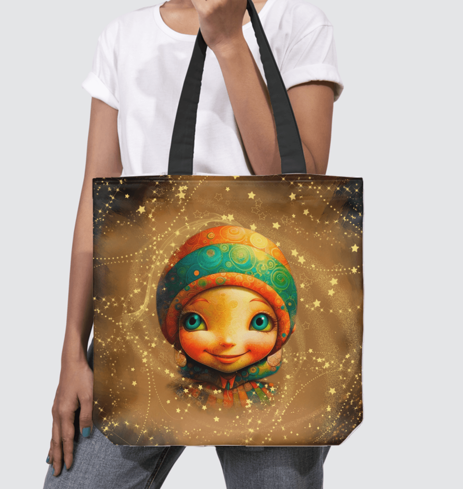 Cherubic Iris Parade Tote Bag - perfect for daily essentials and style.