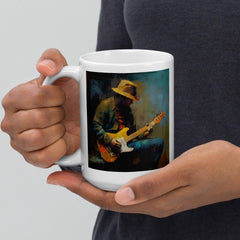 Chord Champion White Mug as a gift for music lovers, packaging view.