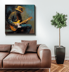 Bright and lively music canvas art - Chord Champion.