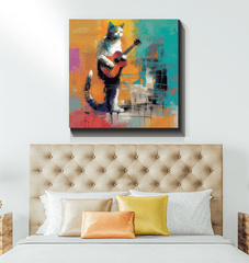 Musical inspired Chord Charmer Wrapped Canvas art.