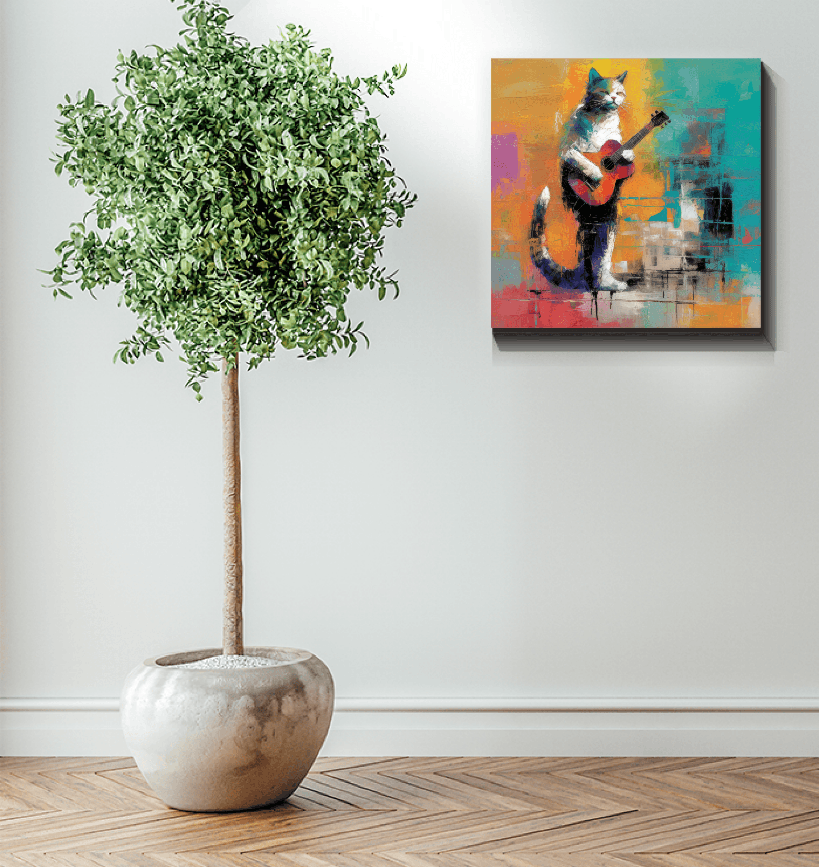 Modern home decor featuring the Chord Charmer Canvas.