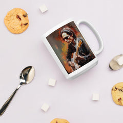 Person holding Chord Crusader white mug